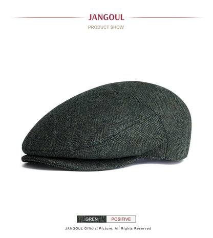 Men Wool Blend XL XXL Ivy Newsboy Cap Classic Tweed Gatsby Cabbie Flat Hat