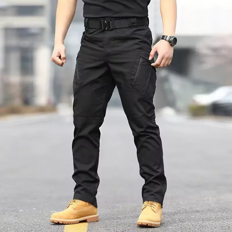 New Tactical 2-piece Set Pants Mens Outdoor Work Cargo Trousers Spring Summer Multi-pocket Waterproof Pant Training Hik Overalls