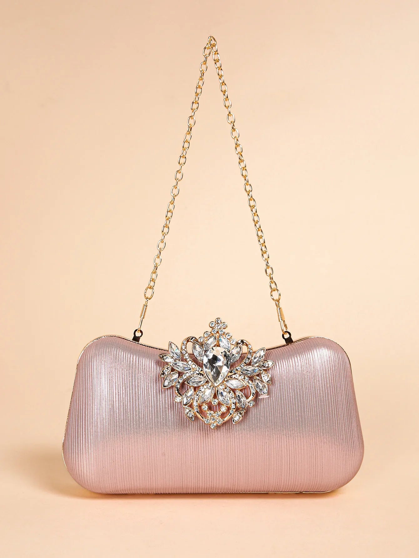 Luxury Rhinestone Evening Bag For Carnaval, Shiny Wedding Dress Purses,  Glamorous,Elegant,Exquisite Small Rhinestone Decor Boxy