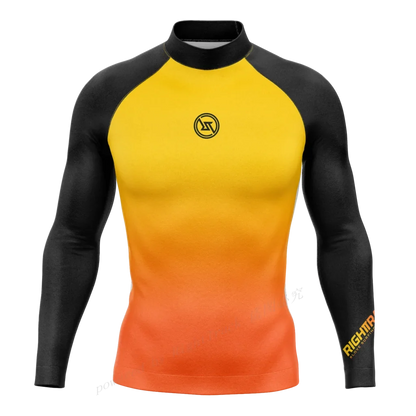 Men's Rashguard Snorkeling Camo Gradient Long Sleeve Surfing Shirts Sunscreen Diving Surf Sweatshirt UV Protection RT Swimwear