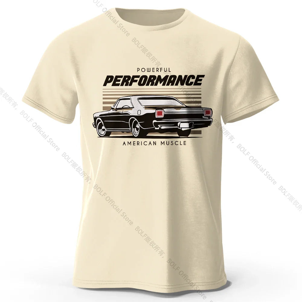 Custom Car Club Patch Printed Unisex Men Women T-Shirt Tees Tops 100% Cotton Embossed Logo Graphic Gearhead Outfit