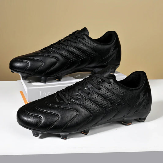 AG/FG Soccer Boots Unisex Youth Adult PU Fabric Upper TPU Sole Non-Slip Wear-Resistant Outdoor Sports Pitch