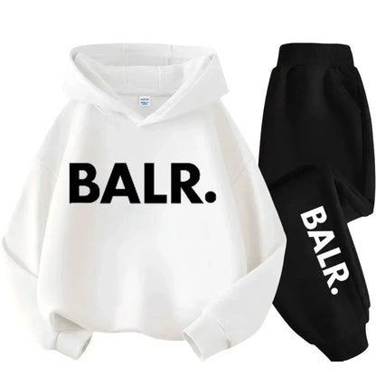 Children Hoodie Set Autumn Winter New York USA Letter Graphic Sweatshirt Pant Suit Baby Boy Girl Kid Sport Two Pieces Tracksuit
