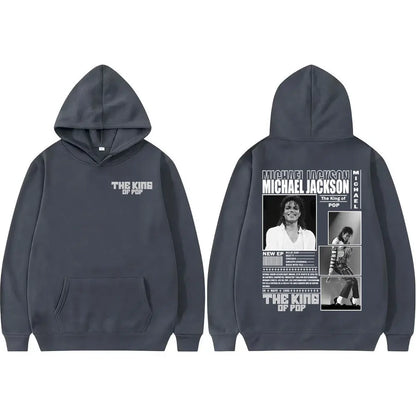 King of Pop Michael Jackson Bad Era Hoodies Men Women Fashion Hip Hop High Street Sweatshirt Fleece Casual Long Sleeve Pullovers