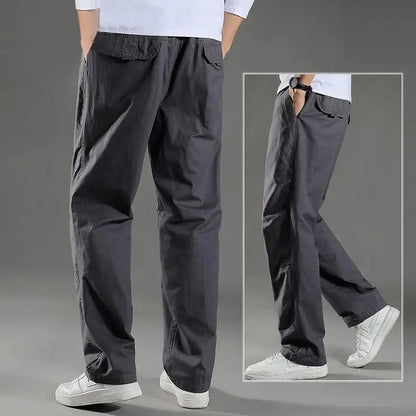 95%Cotton Men's Cargo Pants Summer Work Wear Spring New In Large Size Casual Climbing Joggers Sweatpants Hombre Autumn Trousers