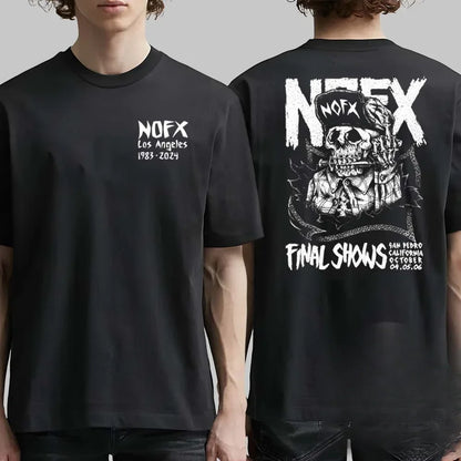 Men Women Fans Essentials Short Sleeve Tops Fashion Brand Summer Casual Daily Tee NOFX Rock Band Graphic Cotton T-shirt Unisex