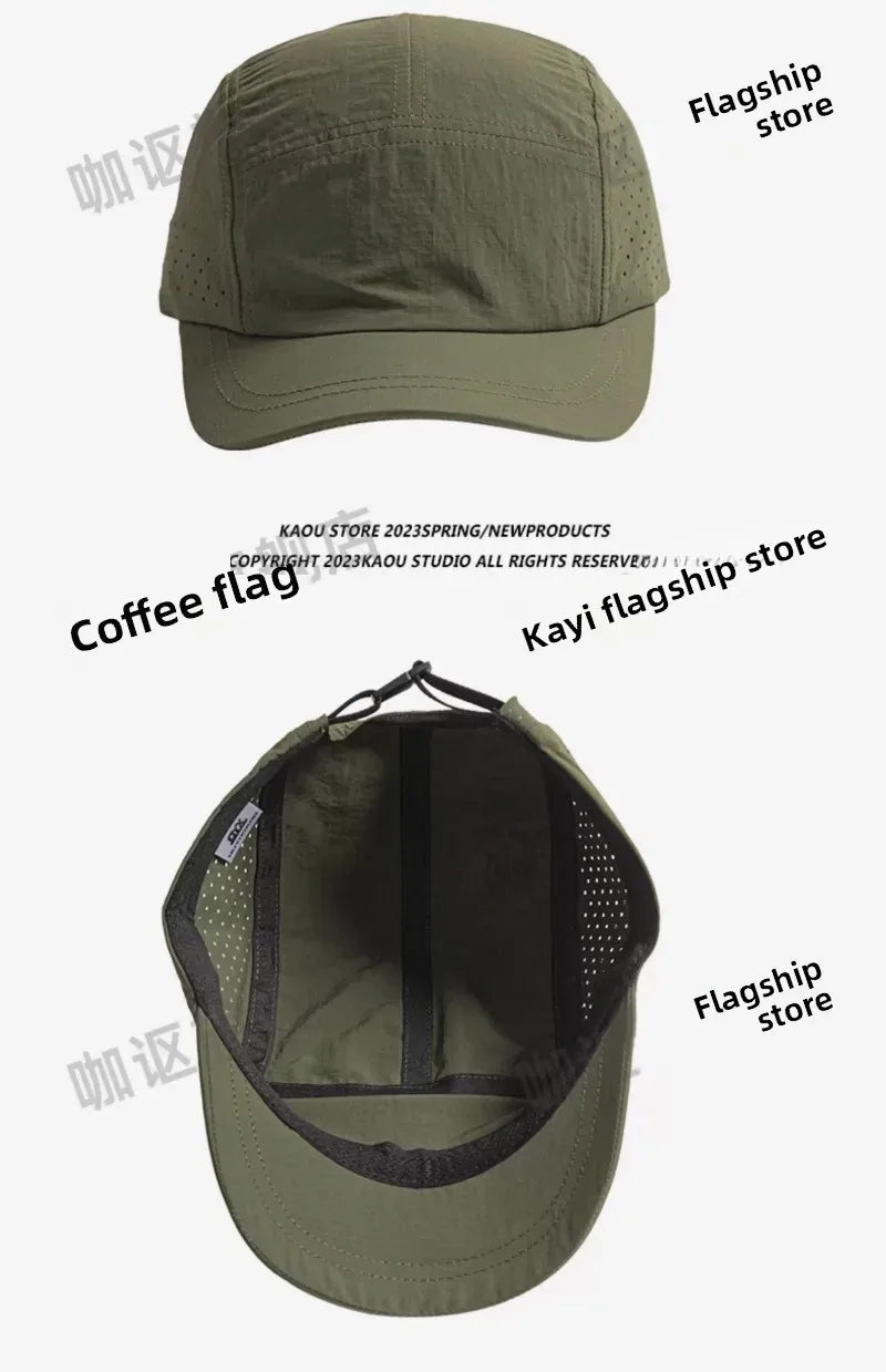 Summer Thin Breathable Mesh Baseball Caps for Men and Women Outdoor Camping Leisure Sun Protection Quick-drying Hiking Hats