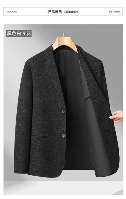 10 Colors Men's Casual Blazer 2026 Spring New Comfortable Single Breasted Suit Jacket for Men