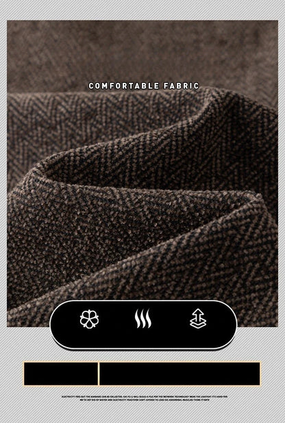 Men's Slim Fit Chenille Long Pants Advanced Business Casual Trousers Trend Autumn Comfortable Daily Wear Male Clothing