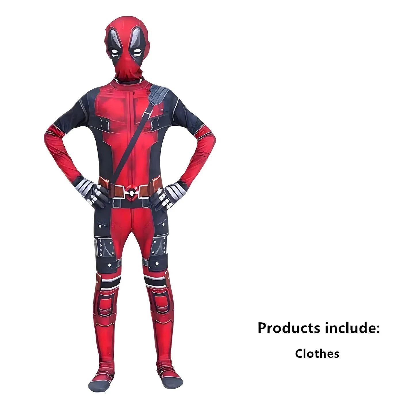 Cosplay Deadpool Costume Kids High Quality Spider-Man Child Halloween Cosplay Costume Deadpool Sword Set Adult Bodysuit Costume
