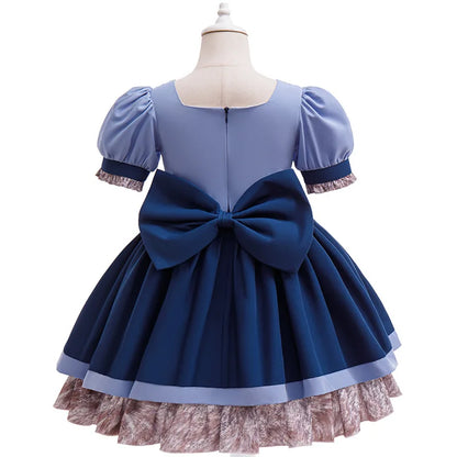 Zoo Rabbit Judy Cosplay Costume Girls Police Officer Bunny Dress with Belt For Carnival Party Role Play Movie Uniform Birthday