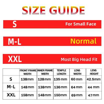 Polarized Extra Big Sunglasses for Men Women with Big Heads UV 400 Protection Sun glasses 8125