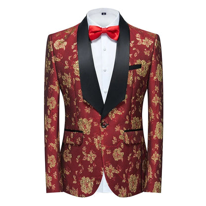 2026 New Men's Dark Brown Suit Jacket, Wedding Business Dress Coat, Slim Blazers, Costume, Asian Size, M-5XL, 6XL