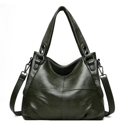 2024 Trend Large Capacity Genuine Tote Shoulder Bags Fashion Top-Handle Bag High Quality Leather Sac Casual Design Handbag Purse
