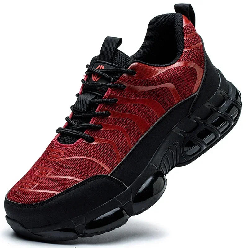 New 2024 Fashion Steel Toe Work Safety Shoes For Men Anti-smash Anti-puncture Indestructible Sneakers Protective Male Footwear