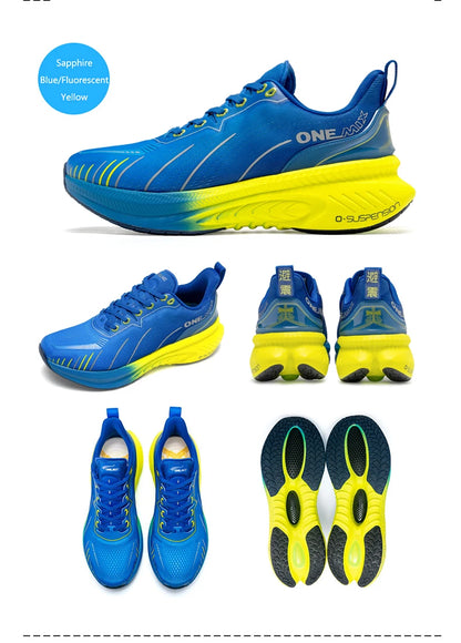 New Cushioning Running Shoes For Men Suitable Heavy Runners Lace Up Sports Women Non-slip Outdoor Athletic Male Sneakers