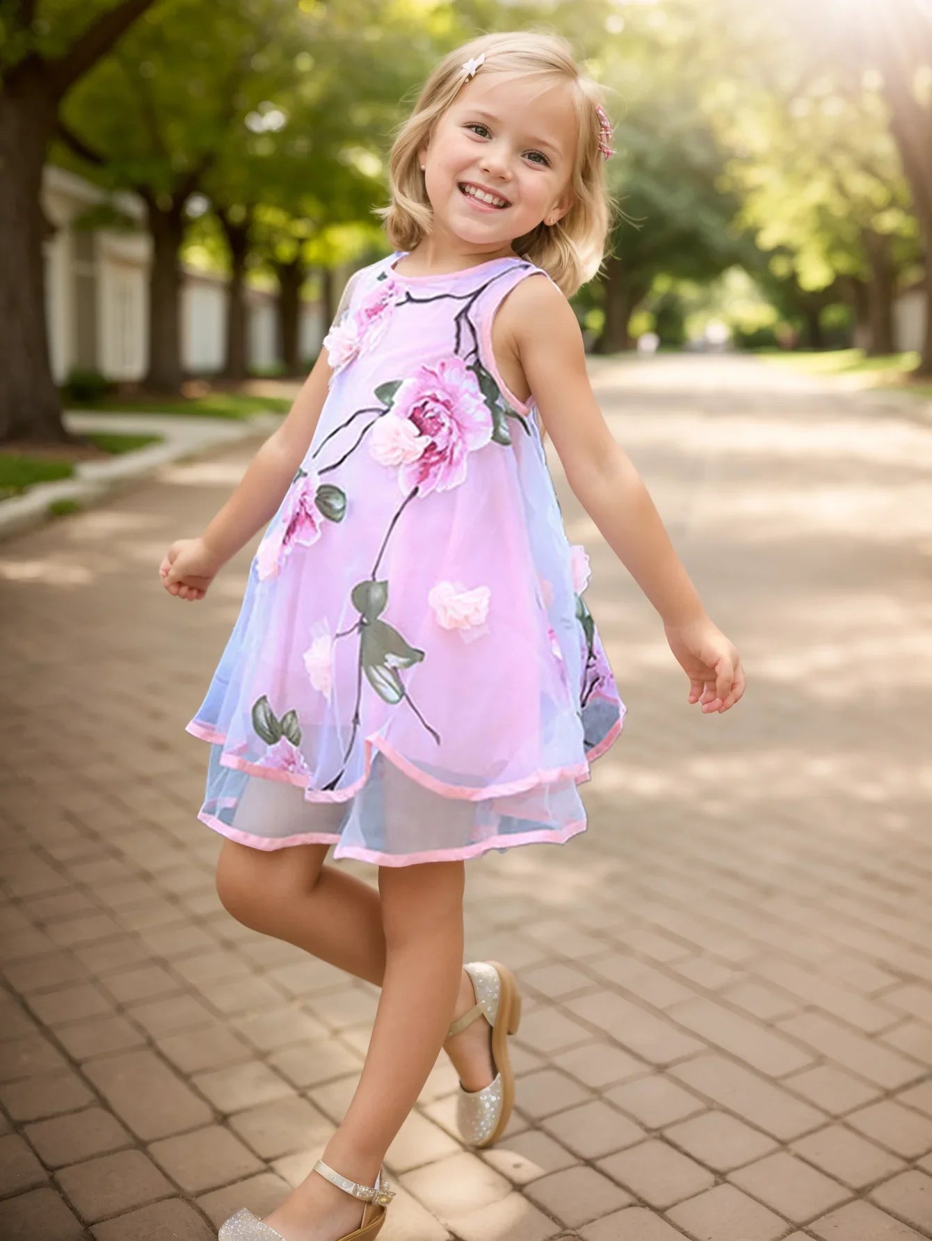 Summer Girls Flower Dress Kids Girl Beach Dresses Chiffon Kids Dresses Floral Teenager Girls Clothes 6 8 10 12 14 Year