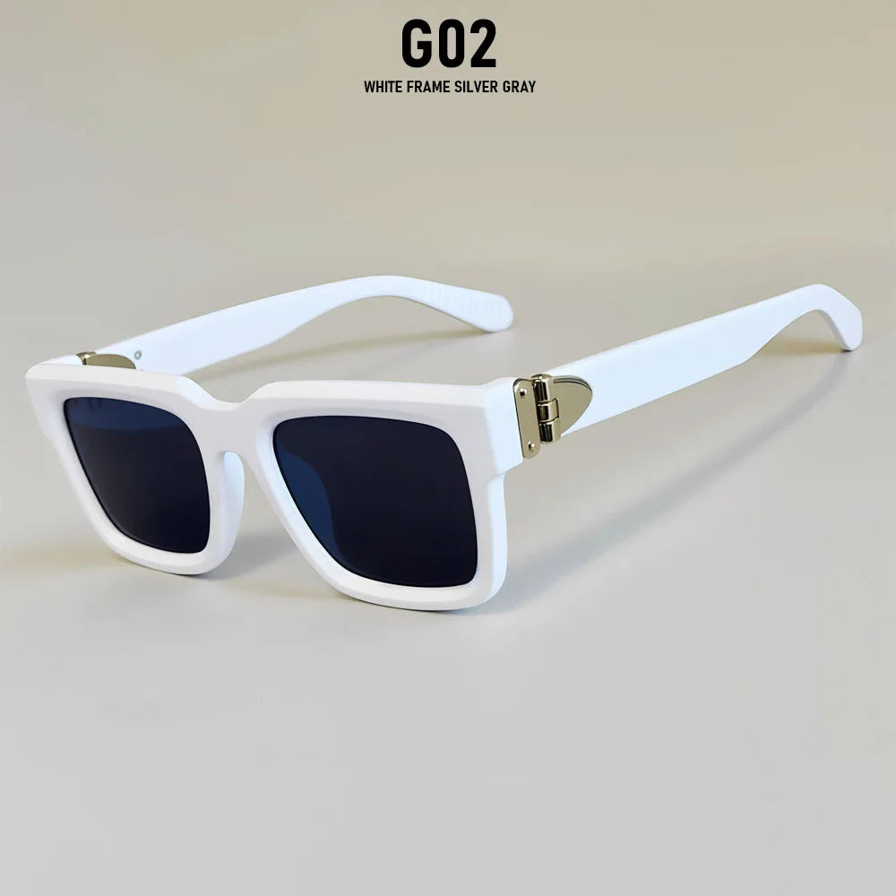 Blue Square Sunglass Men Luxury 2026 Sunglasses Women Trendy Woman Vintage Designer Fashion Glasses Gafas De Sol Hombre Lunette