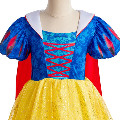 2026 Kid Elsa Anna Costume Girl Birthday Floral Dress Children Snow Queen Performance Fantasy Princess Evening Halloween Costume