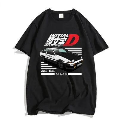 Initial D T Shirt Japanese Anime Graphic Funny Harajuku Manga T Shirt Fashion Casual Short Sleeve T Shirt Women Clothes