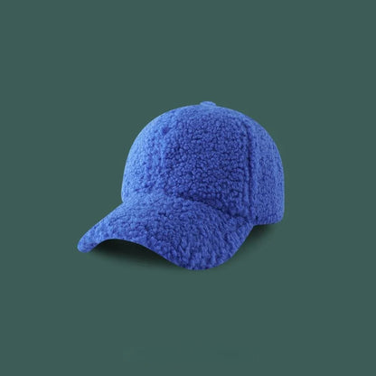 Artificial Lamb Wool Baseball Cap Women Winter Warm Hat Men Outdoor Sports Travels Baseball Hats Autumn Spring Hats