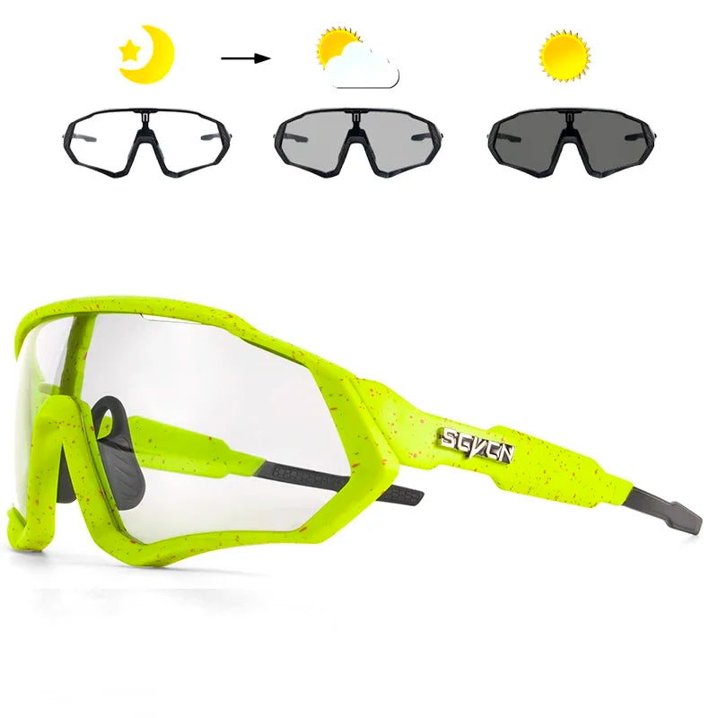 Photochromic Cycling Glasses Bicycle for Outdoor Sports Sunglasses MTB Road Goggles Bike Eyewear Men Women Cycl Equipment