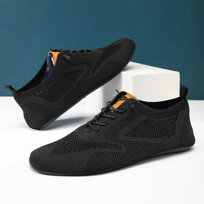 Summer Men Shoes Mesh Flat Outdoor High Quality Walking Shoes Comfortable Lace Up Breathable Non Slip Casual Man Shoe