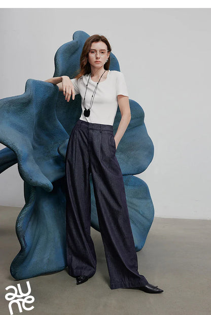 Women Denim Jean 2025 Spring New Long Pants 8518042