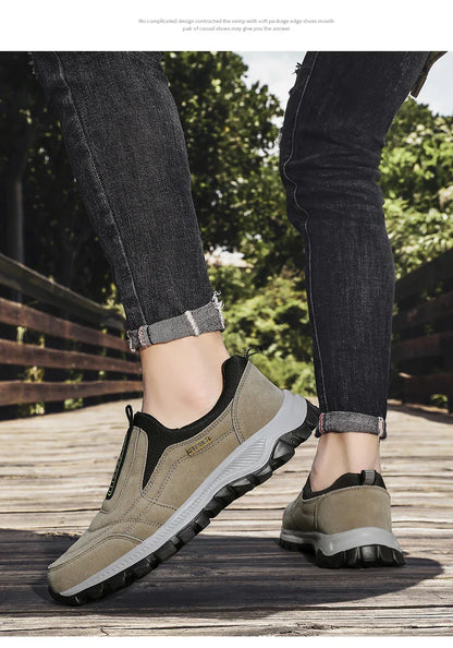 Outdoor Comprehensive Training Shoes Casual Men's Shoes Breathable Suede Leather Shoes Non-slip Walking Shoes Sports Shoes