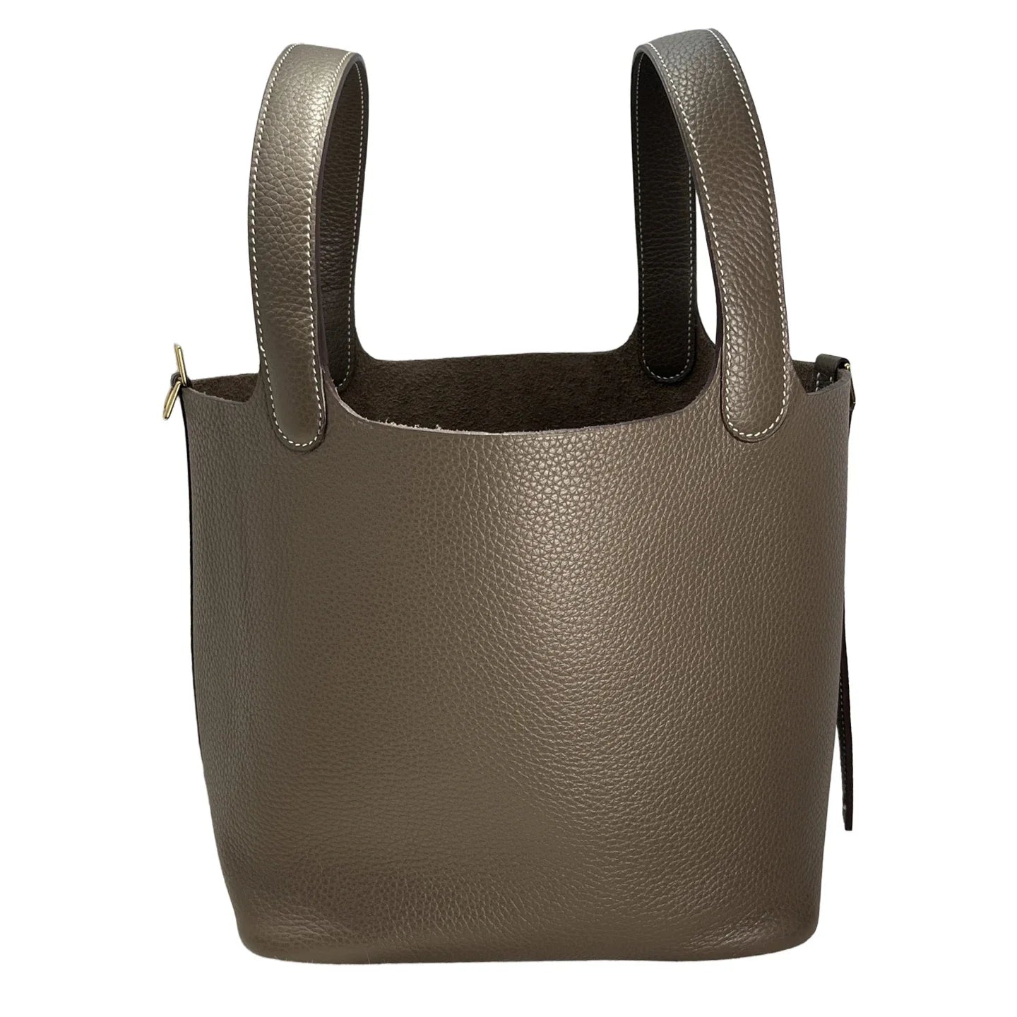 22 CM Large size Top Quality Bucket Bags Women's Bag Lady Luxury Designer High End Bag TC Cowhide Golden Sliver
