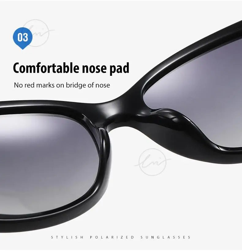 Brand Young Style Women's Sunglasses Gradient Polarized Driving Glasses Luxury Design Ladies Elegant Lunette De Soleil Femme