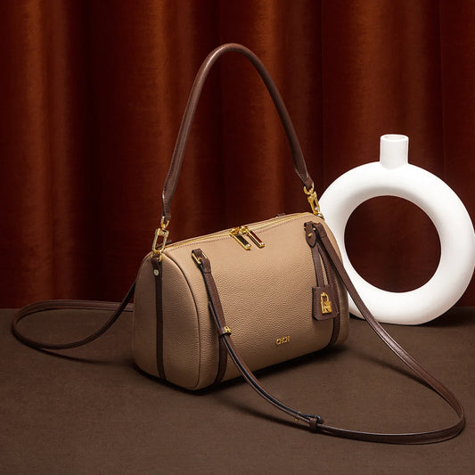 Women's Khaki Shoulder Bag 2026 Spring New Edition Women's Dual Use Shoulder Strap Handbag Commuter