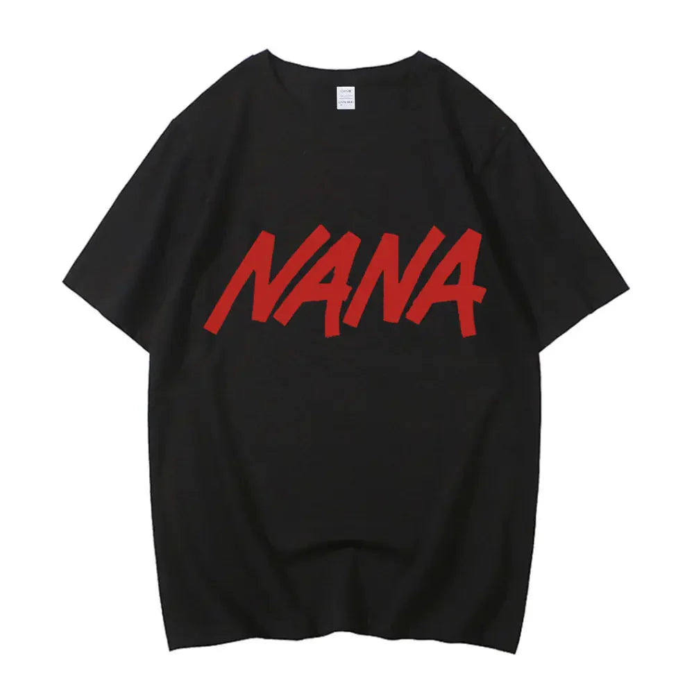 Black Stones Nana Osaki cotton t shirt male Y2k graphic Pastel aesthetic tshirt 2000s kawaii Pastel anime 2000s Comfortable