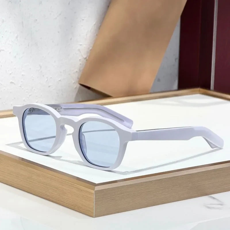 Modern Square Classical Sunglasses Men Women Handmade Fashion High Street Premium Quality UV400 Glasses with Case
