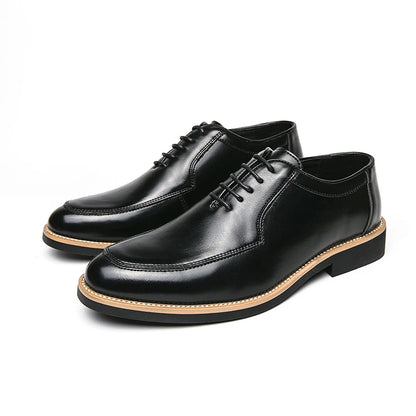 Hot Selling Pointed Dress Shoes Europe America Casual Versatile Men's Low Top Shoes High-end Banquet Office Men's Business Shoes