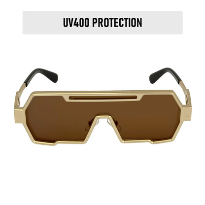 Square Steampunk Sunglasses Women 2026 One Pieces UV400 Protection Sunglass Men Brand Design Fashion Glasses Gafas De Sol Hombre