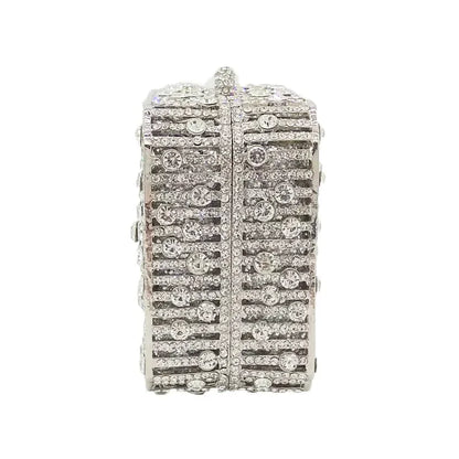 Crystal Women Evening Clutch Bag Wedding Bridal Minaudiere Box Rhinestone Handbags and Purses