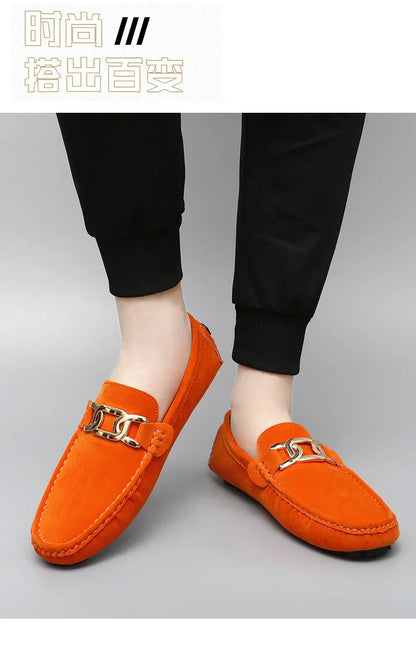 2025 New Handmade Beanie Shoes Men's Soft Sole Slip-On Casual Lazy Shoes Breathable Trbottomy Easiest for Match Large Size