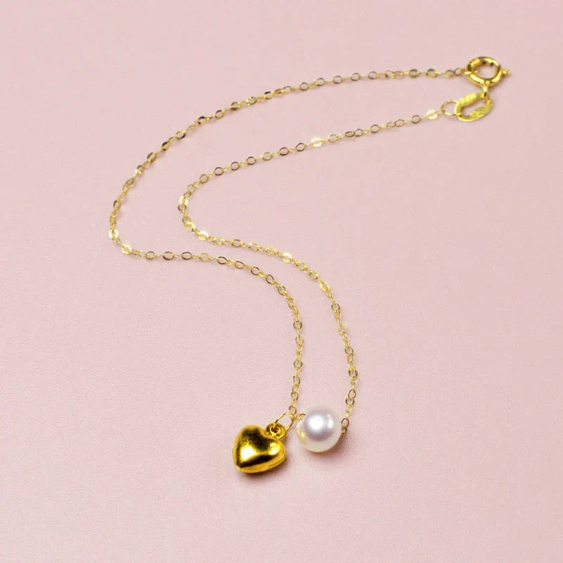 Real 18K Yellow Gold Bracelet Au750 Fine Jewelry Wedding Gift Bridal Box Brand Trendy Chains For Women