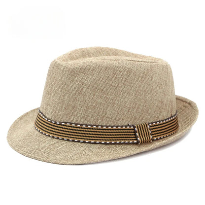 Middle-aged and Elderly MenHats Retro Jazz Hats Fashion Beach Hats Sun Visor Hat Women in Summer.