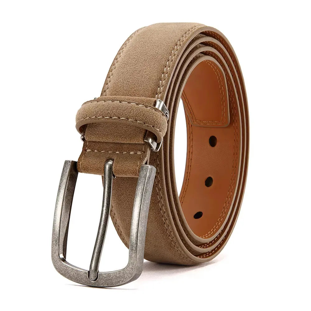 Unisex Free Size PU Leather Belt For Women Luxury Designer Jeans Waist Belt Men Fashion Suede waist belt Waistband