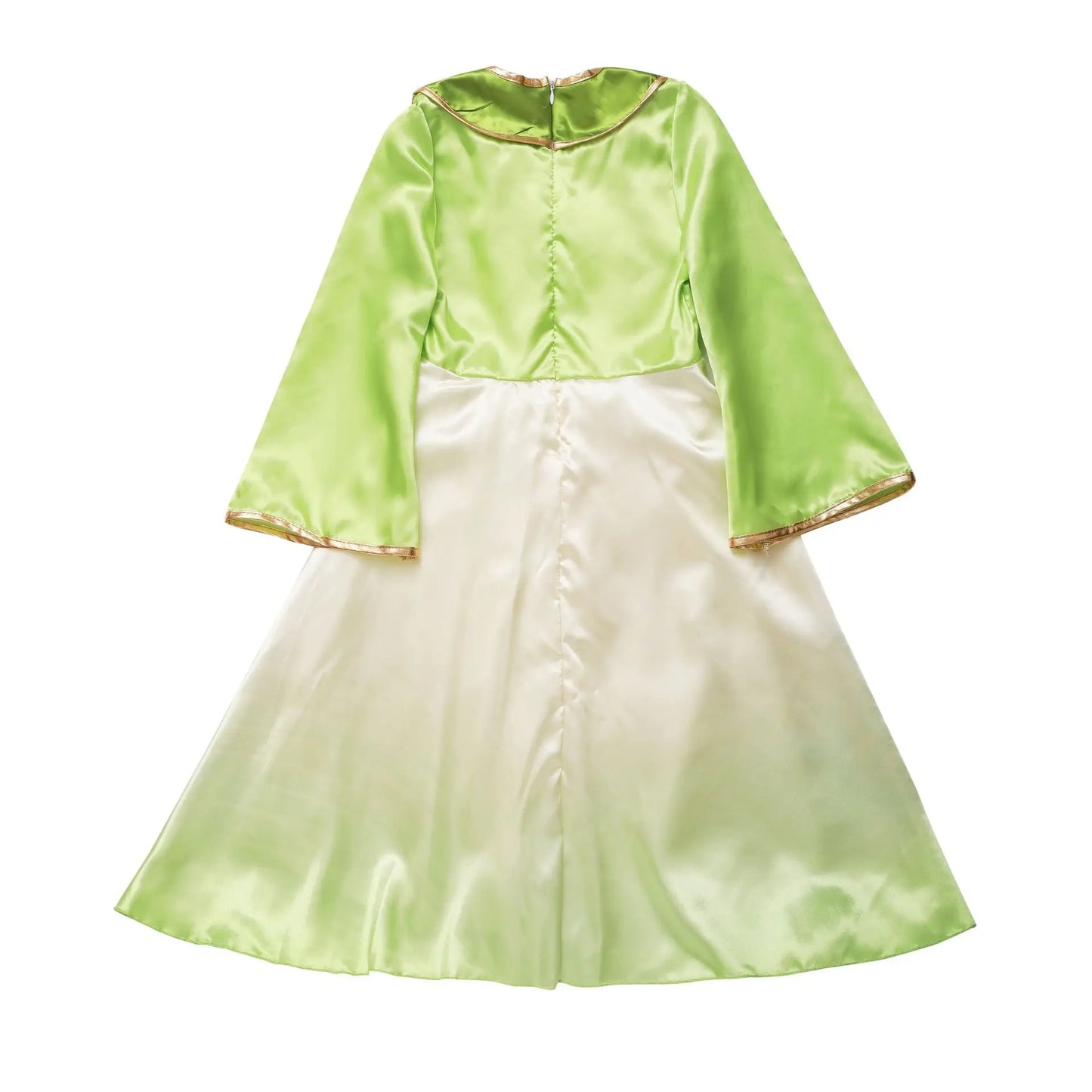 Mulan Cosplay Costume Girl Chinese-style Long-sleeved Hanfu with Hair Accessories Necklace Halloween Girl Hero Costume