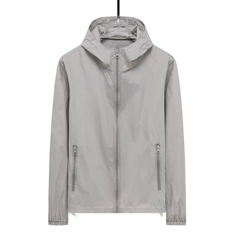 1pcs Breathable Ice Silk Hiking Jacket Outerwear Coat Camping Sun Protection Fishing Hunting Clothe Quick Dry Sunscreen Clothing