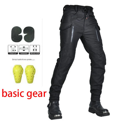 Motorcycle Riding Jeans Pants Waterproof reflective Soft Casual Inset Gear Wear-resistant Protective Layer On Hips And Knees