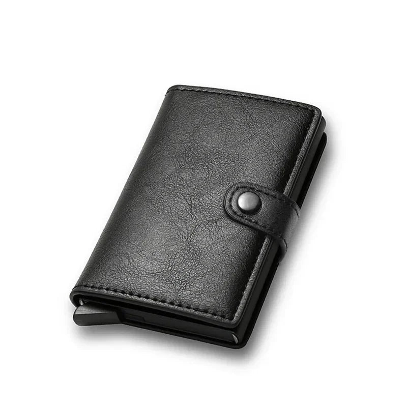 Carbon Fiber Credit Card Holder Wallet Money Bag Luxury Men Rfid Smart Metal Cardholder Case Slim Minimalist Wallet for Men