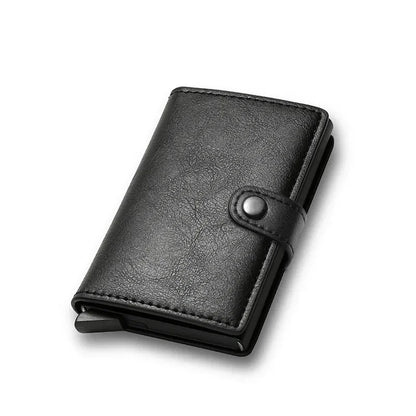 Carbon Fiber Credit Card Holder Wallet Money Bag Luxury Men Rfid Smart Metal Cardholder Case Slim Minimalist Wallet for Men