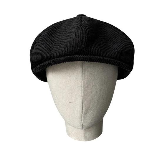Newsboy Caps Black Men Women Wool Blend 8 Pane Hat Driving Hats Vintage Gatsby Cap for Male NC48