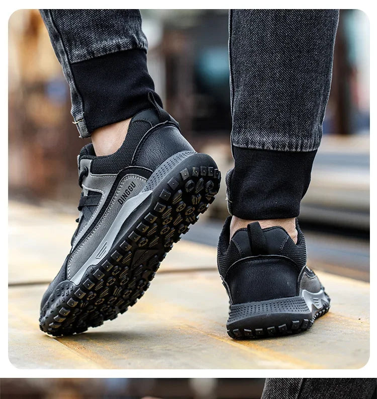 Fashion Insulation 10kv Mens Anti-smash Work Boots Anti-smash Anti-puncture Work Sneakers Indestructible Protective Safety Boots
