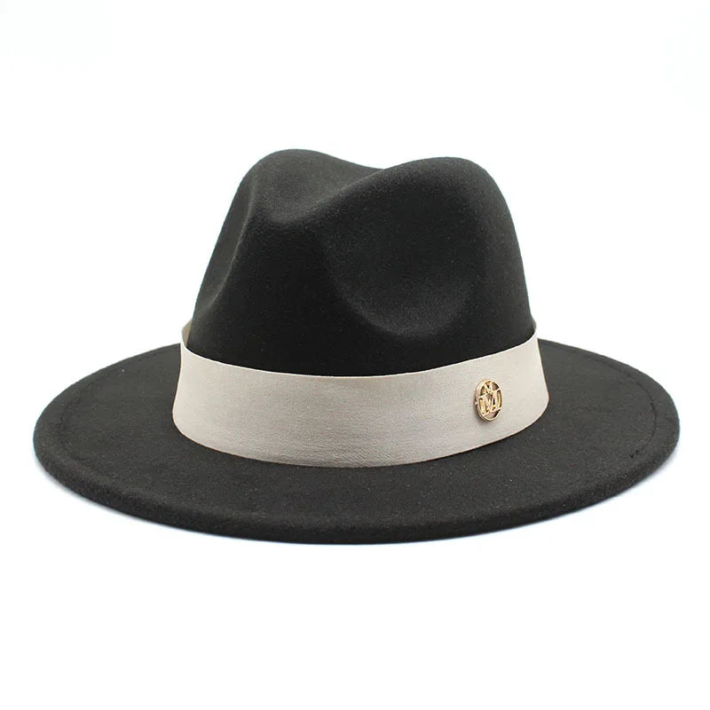 New Fedora Hat for Women Winter Elegant Fashion Formal Wedding Decorate Church Cap Panama Party Jazz Hat Chapeau Femme