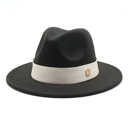 New Fedora Hat for Women Winter Elegant Fashion Formal Wedding Decorate Church Cap Panama Party Jazz Hat Chapeau Femme